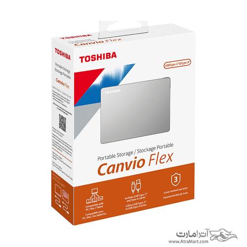 هارد اکسترنال توشیبا مدل Canvio Flex ظرفیت 1 ترابایت Toshaba Canvio Flex 1TB Portable External Hard Drive