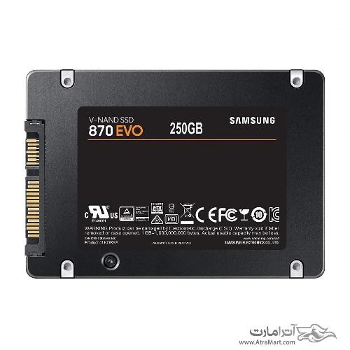 حافظه SSD اینترنال سامسونگ مدل 870EVO SATA 2.5 inch با ظرفیت 500 گیگابایت SAMSUNG 870 EVO 500GB SATA 2.5" Internal SSD