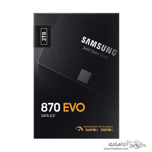 اس اس دی اینترنال سامسونگ مدل 870 Evo ظرفیت 2 ترابایت Samsung Evo 870 2TB V-NAND MLC Internal SSD Drive
