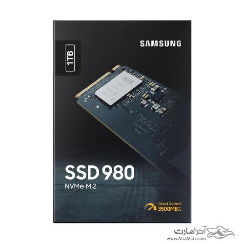 حافظه SSD اینترنال سامسونگ مدل 980 PCIe 3.0 NVMe M.2 2280 ظرفیت 1 ترابایت SAMSUNG 980 PCIe 3.0 NVMe M.2 2280 1TB Internal SSD