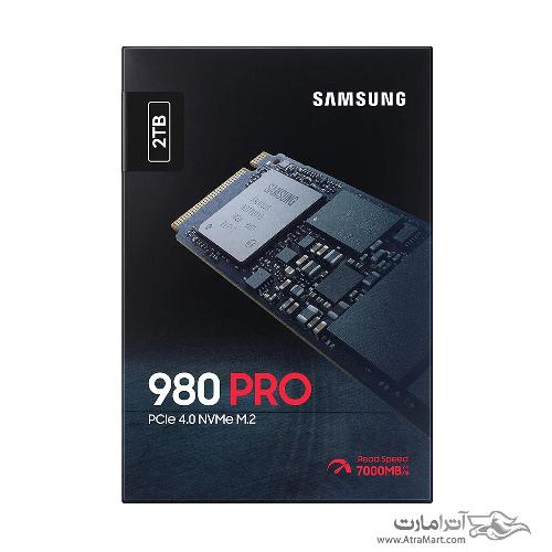 حافظه SSD اینترنال سامسونگ مدل 980PRO PCIe Gen 4.0x4 NVMe M.2 2280 ظرفیت 2 ترابایت SAMSUNG 980 PRO 2TB PCIe Gen 4.0x4 NVMe M.2 2280 Internal SSD