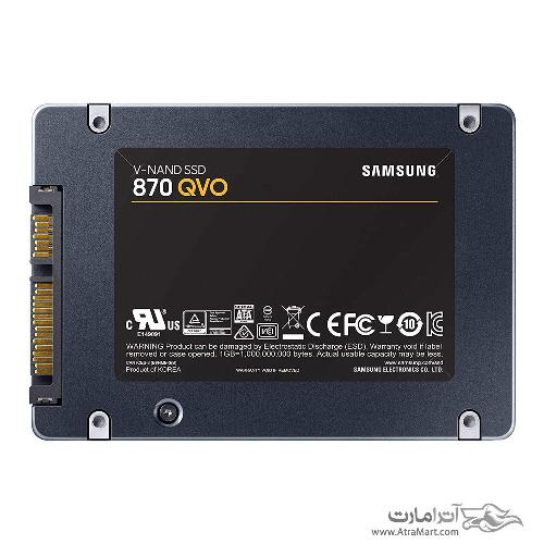 حافظه SSD اینترنال سامسونگ مدل 870 QVO با ظرفیت 2TB SAMSUNG QVO 870 MZ77Q2T0 2TB SATA III Internal SSD