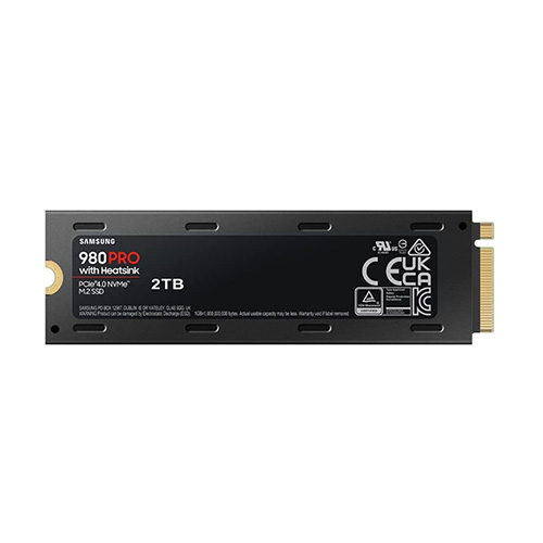 Samsung 980 Pro M.2 NVMe Gen4 x4 2TB Internal SSD with Heatsink