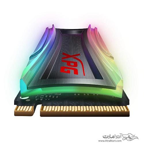 اس اس دی اینترنال ای دیتا ایکس پی جی مدل SPECTRIX S40G M.2 2280 ظرفیت 256 گیگابایت Adata XPG S40G RGB 256GB PCIe Gen3x4 NVMe 1.3 M.2 2280 Internal SSD