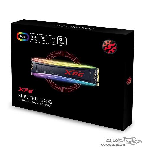 Adata XPG S40G RGB 512GB PCIe Gen3x4 NVMe 1.3 M.2 2280 Internal SSD