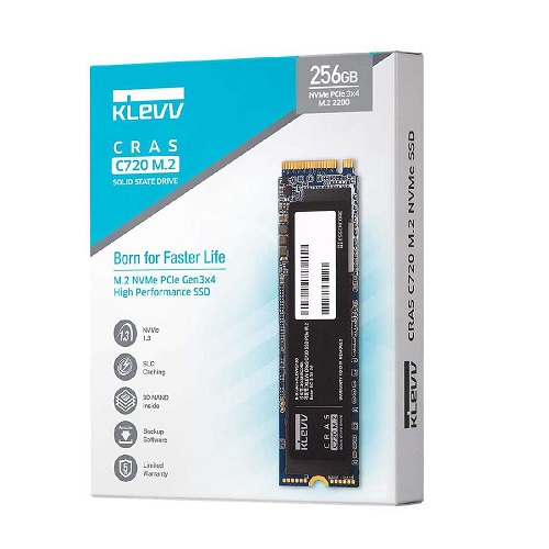 اس اس دی اینترنال کلو CRAS C710 M.2 2280 NVMe  ظرفیت 256 گیگابایت Klevv CRAS C710 M.2 2280 NVMe Gen3x4 256GB  Internal SSD