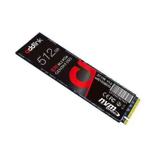 AddLink S70 GEN3X4 NVMe M.2 Internal SSD Drive 512GB
