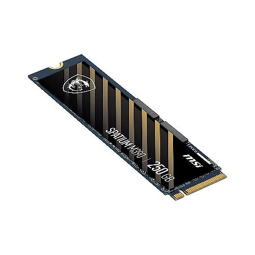 اس اس دی اینترنال ام اس آی مدل SPATIUM M390 NVMe M.2 ظرفیت 250 گیگابایت MSI SPATIUM M390 NVMe M.2 250GB Internal SSD