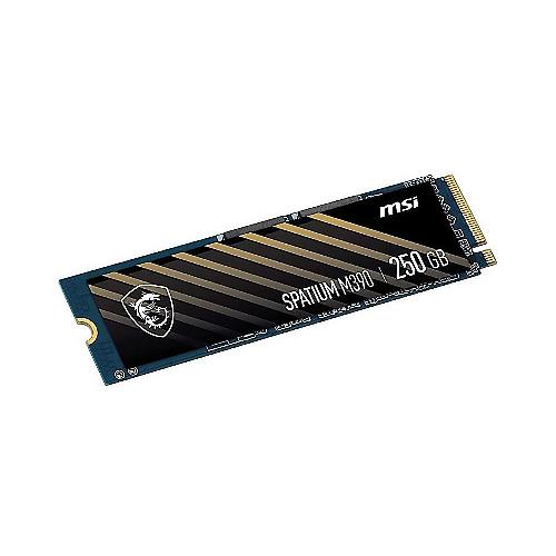 اس اس دی اینترنال ام اس آی مدل SPATIUM M390 NVMe M.2 ظرفیت 250 گیگابایت MSI SPATIUM M390 NVMe M.2 250GB Internal SSD