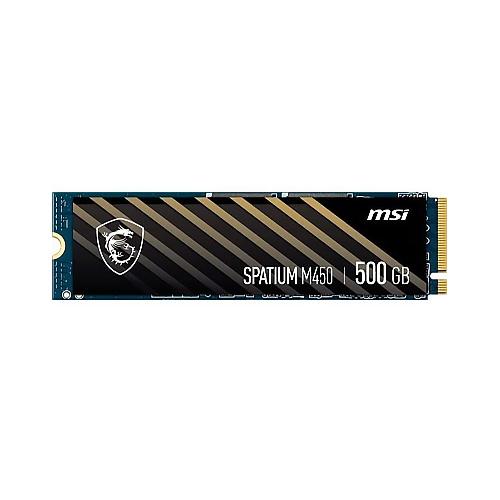 اس اس دی اینترنال ام اس آی مدل SPATIUM M450 PCIe 4.0 NVMe M.2 ظرفیت 500 گیگابایت MSI SPATIUM M450 PCIe 4.0 NVMe M.2 500GB Internal SSD