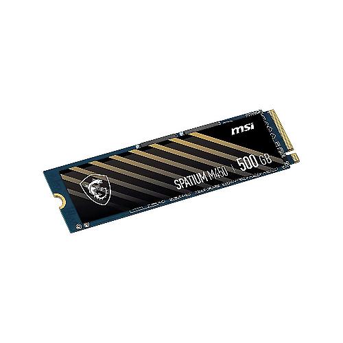 اس اس دی اینترنال ام اس آی مدل SPATIUM M450 PCIe 4.0 NVMe M.2 ظرفیت 500 گیگابایت MSI SPATIUM M450 PCIe 4.0 NVMe M.2 500GB Internal SSD