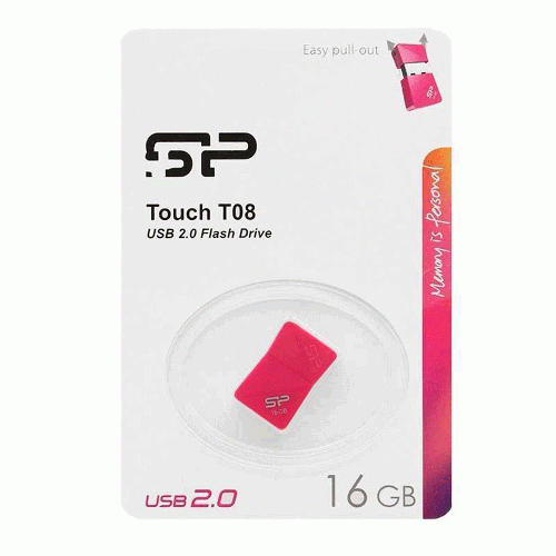 فلش مموری سیلیکون پاور T08 ظرفیت 16 گیگابایت Silicon Power T08 USB 2 Flash Memory - 16GB