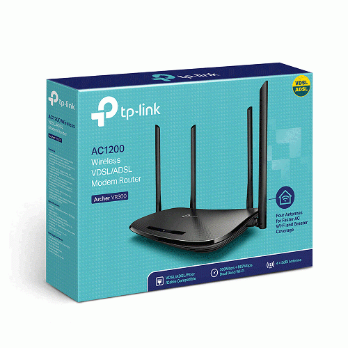 مودم روتر VDSL/ADSL بیسیم تی پی لینک Archer VR300 Archer VR300 AC1200 Wireless VDSL ADSL Modem Router