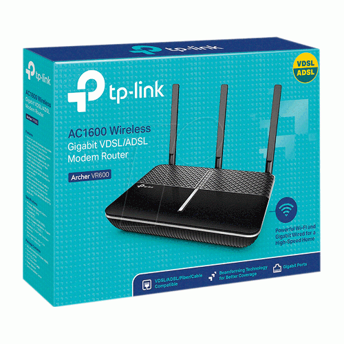 مودم روتر بی سیم VDSL/ADSL تی پی-لینک Archer VR600 V3 AC2100 TP-LINK Archer VR600 V3 AC2100 Wireless VDSL/ADSL Modem Router