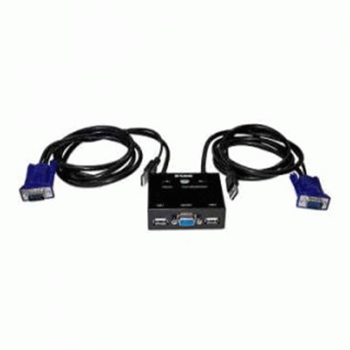 D-Link KVM-221 2 Port With VGA and USB KVM Switch