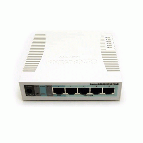 اکسس پوینت بیسیم میکروتیک RB951G-2HnD MikroTik RB951G-2HnD 2.4Ghz Wireless SOHO Gigabit Access Point