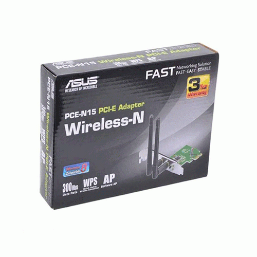 ASUS Asus PCE-N15 Wireless N300 PCI Express Network Adapter