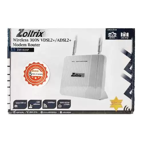 Zoltrix ZXV-818-P VDSL/ADSL Modem Router