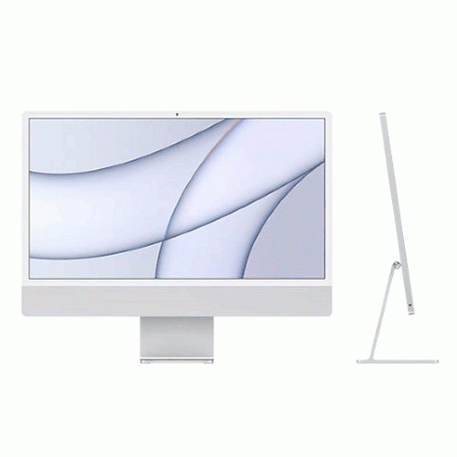 کامپیوتر All In One اپل 24 اینچ اپل MGPD3 گرافیک AMD iMac MGPD3 M1 24-inch 4.5K Retina Display Silver All in One