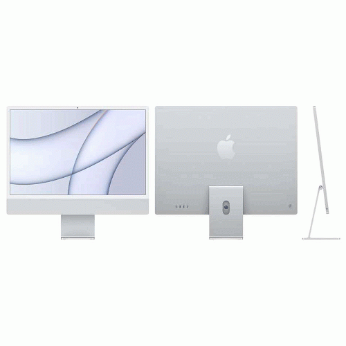 کامپیوتر All In One اپل 24 اینچ اپل MGPD3 گرافیک AMD iMac MGPD3 M1 24-inch 4.5K Retina Display Silver All in One
