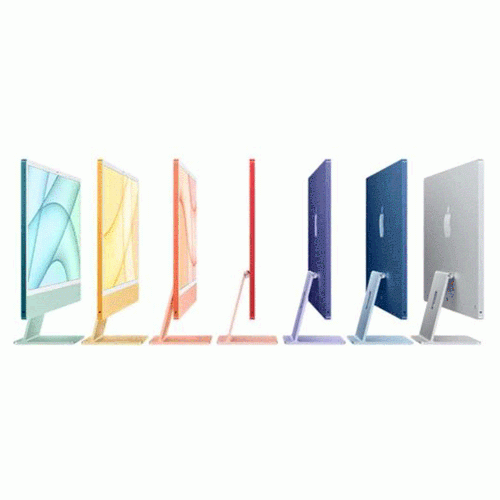 کامپیوتر All In One اپل 24 اینچ اپل MGPD3 گرافیک AMD iMac MGPD3 M1 24-inch 4.5K Retina Display Silver All in One