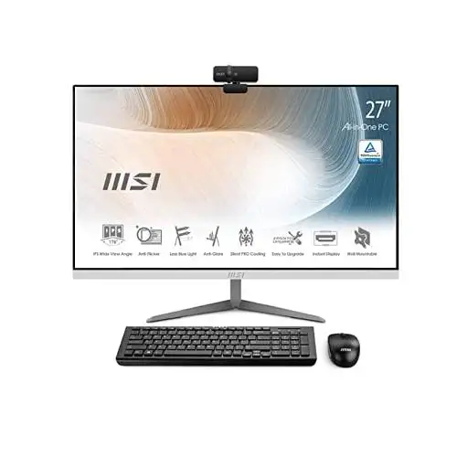 کامپیوتر All In One ام اس آی 27 اینچی Modern AM271 11M گرافیک Intel غیرلمسی MSI Modern AM271 11M Core i3 1115G4 8GB 512GB SSD Intel Non Touch All-in-One PC