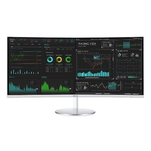 مانیتور 34 اینچ خمیده سامسونگ مدل C34J791 Samsung C34J791 34 Inch 100Hz Free-Sync QLED Curved Monitor
