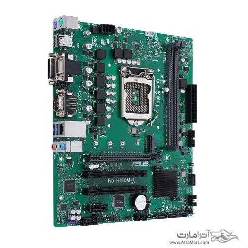 مادربرد ایسوس مدل Pro H410M-C/CSM ASUS Pro H410M-C/CSM LGA 1200 Motherboard