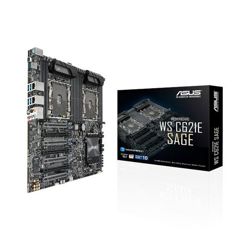 مادربرد ورک استیشن ایسوس مدل WS C621E SAGE Asus WS C621E SAGE LGA 3647 Dual CPU Workstation Motherboard