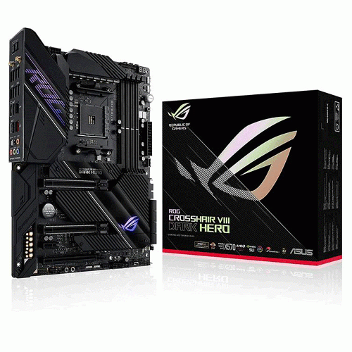 مادربرد ایسوس ROG Crosshair VIII Dark Hero WiFi X570 سوکت AM4 ASUS ROG Crosshair VIII Dark Hero WiFi X570 AM4 Motherboard