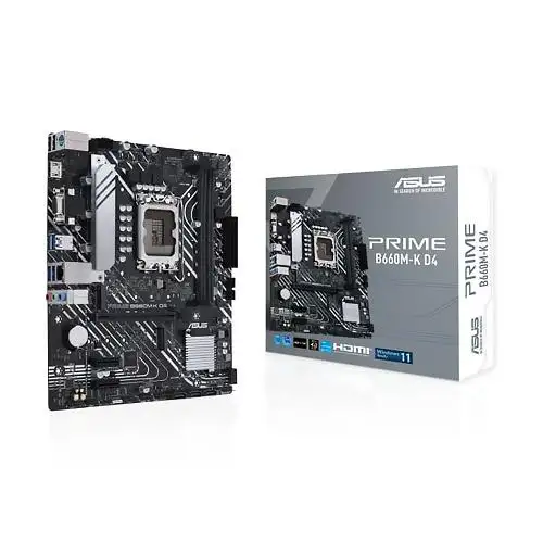 مادربرد ایسوس Prime B660M-K D4 با سوکت 1700 ASUS Prime B660M-K D4 LGA1700 Motherboard