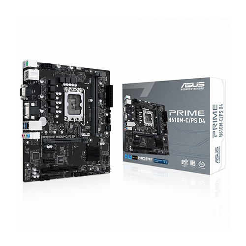 مادربرد ایسوس PRIME H610M-C/PS D4 ASUS PRIME H610M-C/PS D4 LGA1700 Mainboard