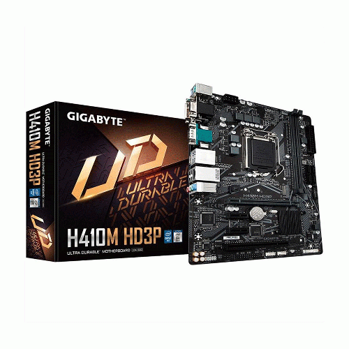 مادربرد گیگابایت مدل H410M HD3P (rev. 1.x) سوکت 1200 GigaByte H410M HD3P (rev. 1.x) LGA1200 Motherboard