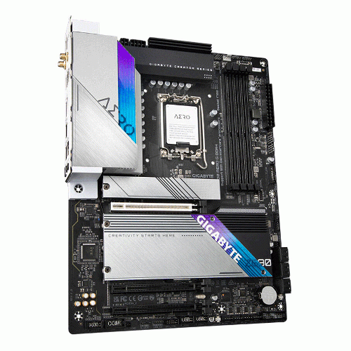 مادربرد گیگابایت Z690 AERO G سوکت 1700 Gigabyte Z690 AERO G (rev. 1.0) LGA1700 12th Gen ATX Motherboard