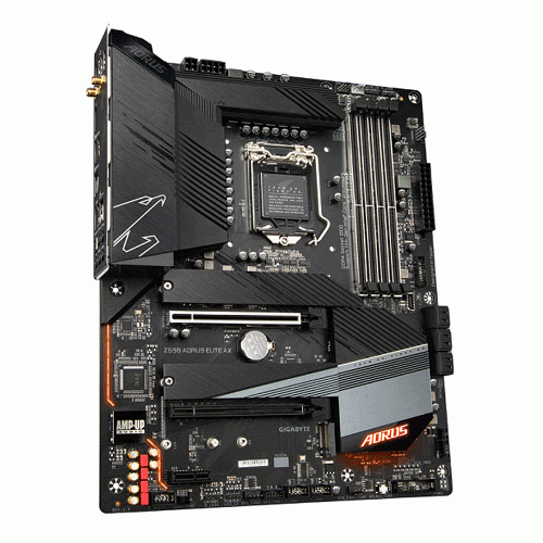 مادربرد گیگابایت Z590 AORUS ELITE AX سوکت 1200 Gigabyte Z590 AORUS ELITE AX LGA 1200 Motherboard