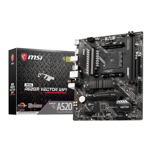 MSI MAG A520M VECTOR WIFI AM4 AMD A520 SATA AMD Motherboard