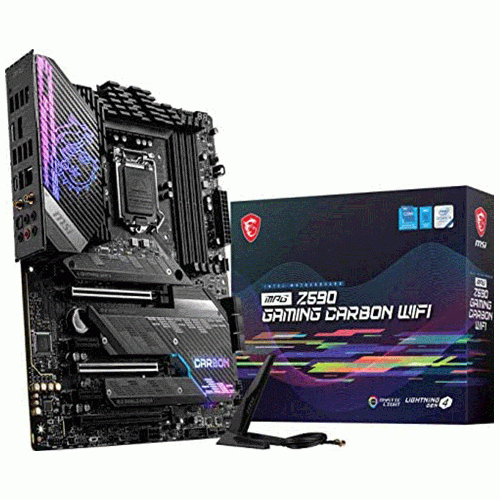 مادربرد ام اس آی MPG Z590 GAMING CARBON WIFI MSI MPG Z590 GAMING CARBON WIFI LGA 1200 Motherboard