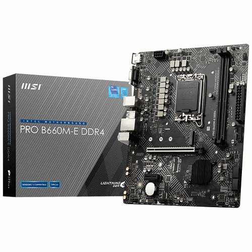 مادربرد ام اس آی PRO B660M-E MSI PRO B660M-E DDR4 LGA1700 Motherboard