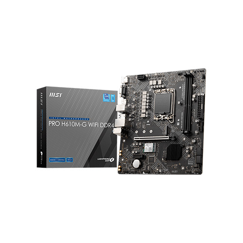 مادربرد ام اس آی PRO H610M-G WIFI DDR4 MSI PRO H610M-G WIFI DDR4 LGA1700 Mainboard
