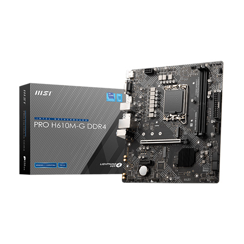 MSI PRO H610M-G DDR4 LGA1200 Motherboard