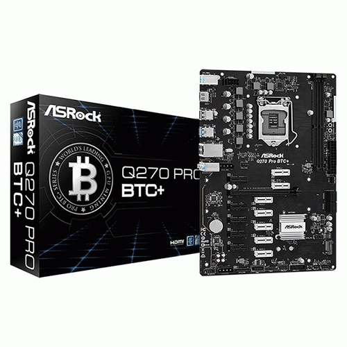 ASRock Q270 Pro BTC+ DDR4 LGA 1151 motherboard