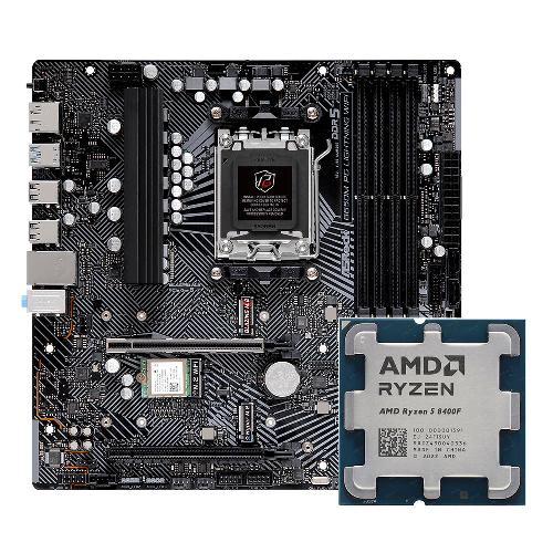 ASROCK B650M PG Lightning WiFi + CPU Ryzen 5 (8400F)