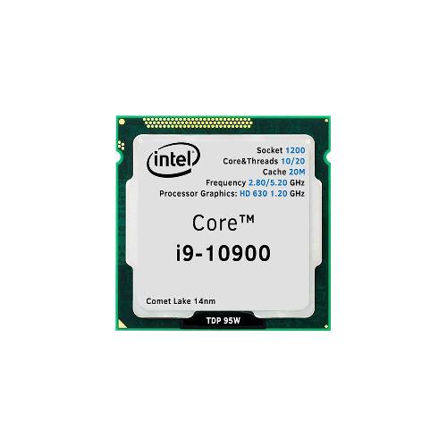 پردازنده CPU اینتل بدون باکس مدل Core i9-10900 فرکانس 2.80 گیگاهرتز INTEL Core i9-10900 2.80GHz FCLGA 1200 Comet Lake TRAY CPU
