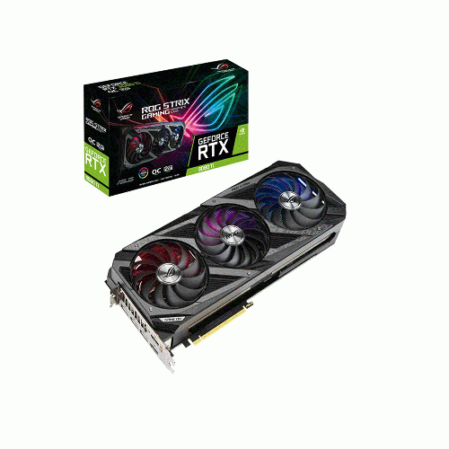 کارت گرافیک ایسوس مدل ROG-STRIX-RTX3080TI-O12G-GAMING حافظه 12 گیگابایت ASUS ROG-STRIX-RTX3080TI-O12G-GAMING GDDR6X Graphics Card