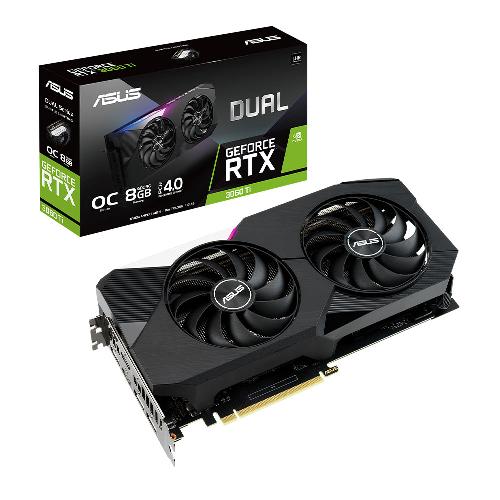 حافظه 8 گیگابایت Dual GeForce RTX™ 3060 Ti V2 کارت گرافیک ایسوس مدل ASUS Dual GeForce RTX™ 3060 Ti V2 8GB Gaming Graphics Card