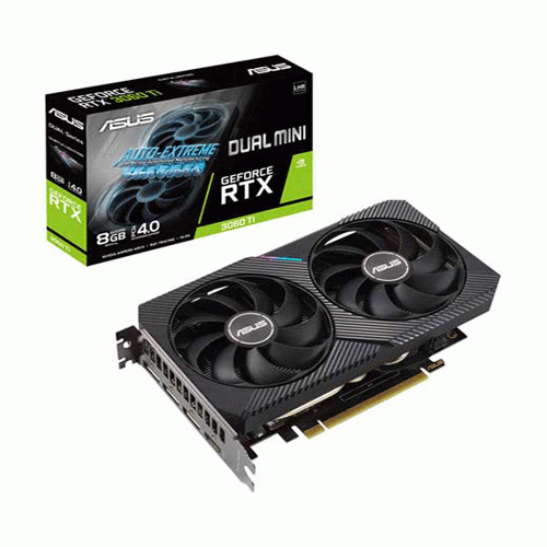 کارت گرافیک ایسوس DUAL-RTX3060TI-OC 8G-MINI-V2 حافظه 8 گیگابایت ASUS DUAL-RTX3060TI-OC 8G-MINI-V2 Graphics Card