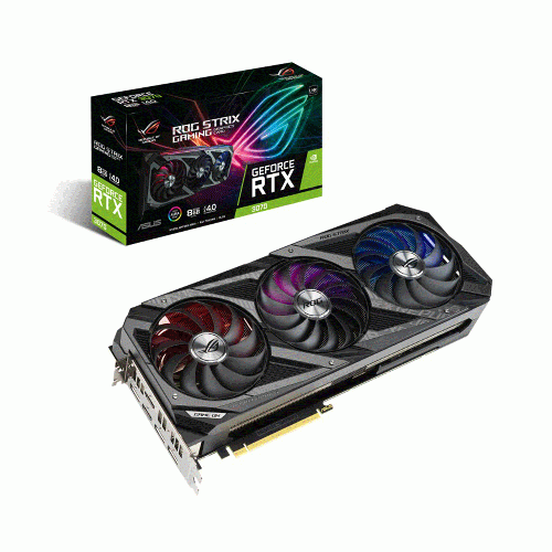 ASUS کارت گرافیک ایسوس ROG-STRIX-RTX3070-O8G-V2-GAMING حافظه 8 گیگابایت ASUS ROG-STRIX-RTX3070-O8G-V2-GAMING 8GB Graphics Card