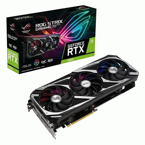 کارت گرافیک ایسوس ROG-Strix-RTX3050-8G-Gaming حافظه 8 گیگابایت ASUS ROG-Strix-RTX3050-8G-Gaming Graphics Card