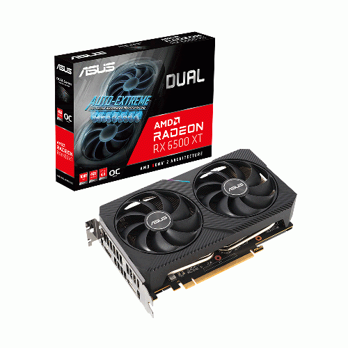 ASUS Dual Radeon RX 6500 XT OC Edition 4GB GDDR6 Graphics cards
