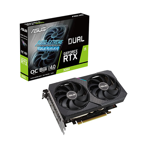 کارت گرافیک ایسوس Dual RTX 3060 OC Edition ASUS Dual RTX 3060 OC Edition 8GB GDDR6 Graphics Card